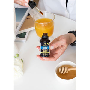 Bee and You 100% Natural Propolis Extract%10, Water Soluble Drops, High Potency, Ultra Pure, Immune Support Supplement, Antioxidants, Natural Detox, Keto, Paleo, Gluten-Free, 1 Fl Oz