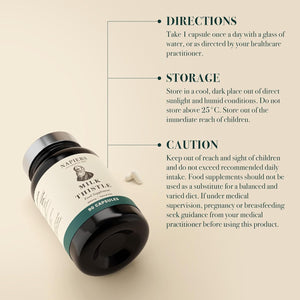 Napiers Milk Thistle High Strength - 4000Mg per Capsule with Concentrated Silymarin 80% - Liver Cleanse & Detox - 90 Vegan Capsules (3 Months Supply)