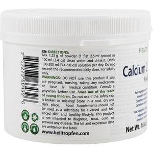 Calcium Carbonate Powder | 1 Pound - 454 G | Food Supplement | Highest Purity Limestone | Heiltropfen®