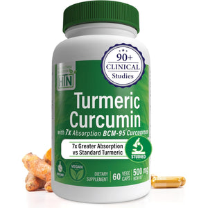 Turmeric Curcumin Complex 500Mg | as BCM-95 Curcugreen Clinically Studied | Vegan Certified | (Non-Gmo and Hypoallergenic | by Health Thru Nutrition (Pack of 60)
