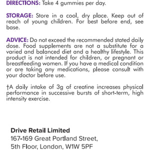 Supplmnt. Creatine Gummies with Electrolytes, 5000Mg Creatine Monohydrate, Blackberry Flavour, 120 Gummies – Vegan, Gluten-Free, Non-Gmo – Food Supplement – 30-Day Supply