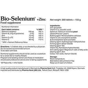 Pharma Nord Bio Selenium and Zinc 360 Tablets