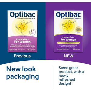 Optibac Probiotics for Women – Vaginal Probiotics – Specialist Supplement with a Scientifically Proven Formula for Vagina Flora – 30 Capsules