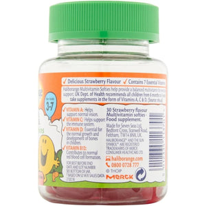 Haliborange Kids Mr. Men Little Miss Multivitamins Strawberry Softies, Capsule