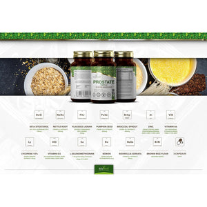 Ezyleaf Prostate Complex | High Strength Supplements for Men UK | 90 Stinging Nettle Capsules with Beta Sitosterol, Zinc, Pumpkin Seed, Boron, Boswellia Serrata & More