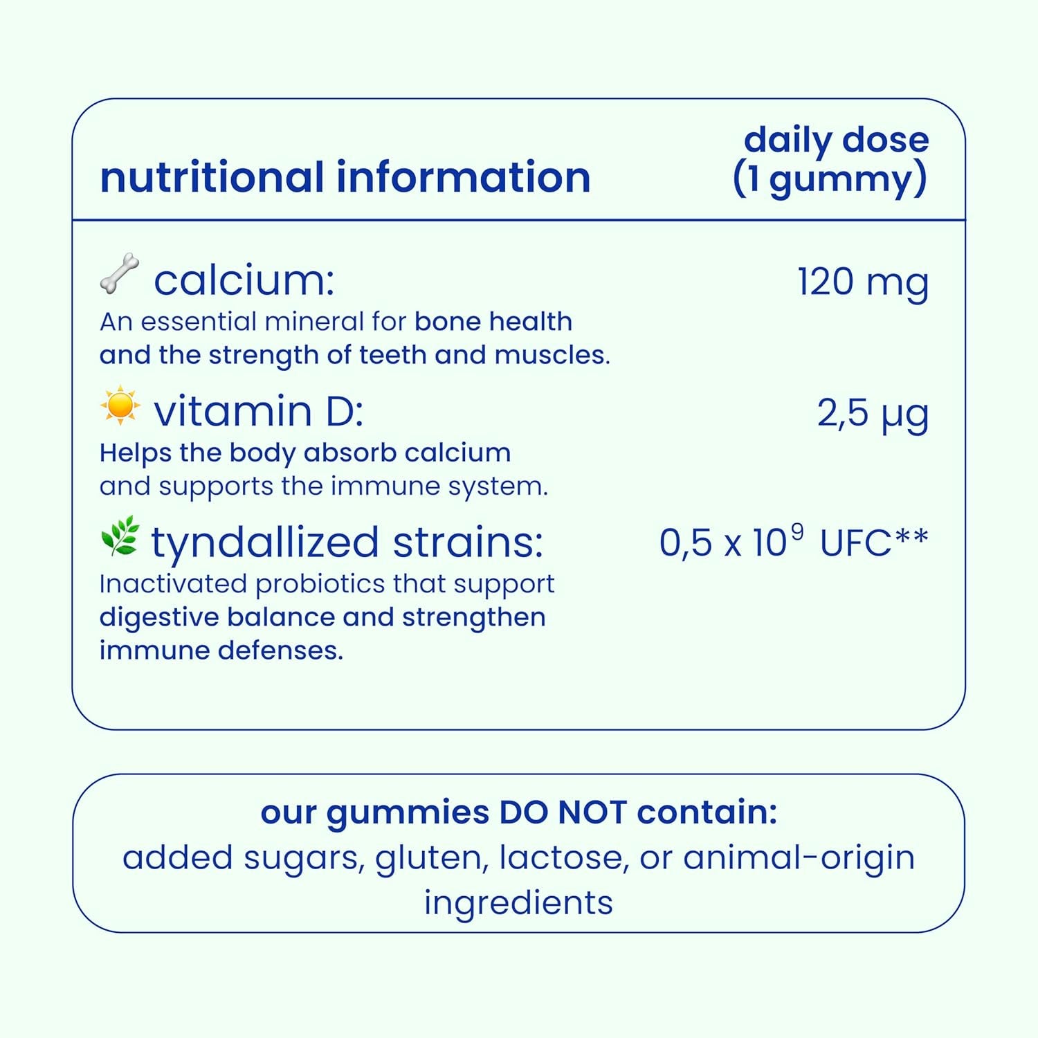 Jelly Pills Calcium for Kids + Probiotics & Vitamins D3 and K2-70 Vegan Gummies - No Added Sugars - Strawberry Flavor - Bone & Teeth Support