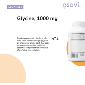 Osavi Glycine 1000Mg – 120 Vegan Capsules | High–Potency Glycine for Cognitive & Sleep Support