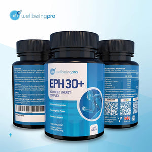 WBP Eph30+ - Advanced Energy Complex - Super Strength Keto Diet & Weight Loss Tablets - Vegan Friendly Thermogenic Metabolism Booster - GMP Certified UK Made Supplement - 100 Tablets