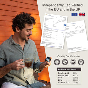 Sacred Summit® 100% Pure Gold Shilajit Resin (40G) - Energy & Stamina Booster, Rich in Fulvic Acid, Vegan, Ethically Sourced, 3-Month Supply