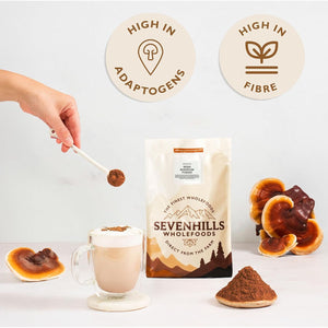 Sevenhills Wholefoods Organic Reishi Mushroom Powder 200G | 100% Fruiting Body | Ganoderma Lucidum | Triterpenoids, Polysaccharides and Peptidoglycans | Vegan, Kosher