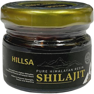 Hillsa Original 100% Natural Himalayan Pure Shilajit for Men & Women Tested with 85+ Trace Minerals & Rich Fulvic Acid 20Gm