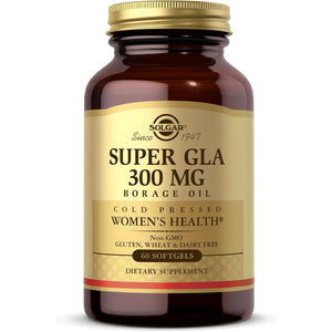 Solgar Super Starflower Oil 1300 Mg Softgels - Pack of 60 - with Omega-6 and GLA - Cold Pressed Oil - Easy to Swallow - Gluten Free