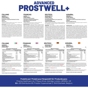 Advanced Prostwell plus 60 Vegan Capsules Added Beta Sitosterol, Pumpkin Seed, Nettle Root, Lycopene and 7 Other Ingredients - Prostate Supplements for Men - Men Health Supplements by Prowise