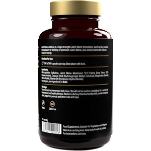 Lion'S Mane Limitless | 4000Mg per Serving | Supports Mental Performance & Energy | 12:1 Extract | 60 Capsules - Protein Works