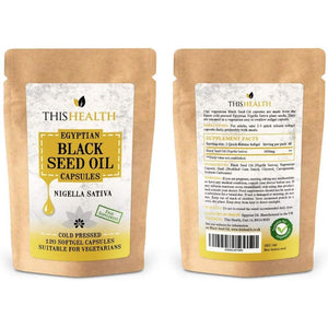 120 - Black Seed Oil Vegetarian Capsules - Cold Pressed Egyptian Oil, Soft-Gel Capsules.