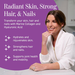 Applied Nutrition - Coleen Rooney - Marine Collagen - Anti-Aging Formula - Best Skin Rejuvenation - Best Joint Support - Radiant Complexion - (14 Sachets - 12.5G Each) (Strawberry)