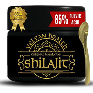 High Grade Himalayan Shilajit Resin Extract 50G by VELYAN HEALTH – Performance Resin for Energy, Focus, Stamina | Rich in Fulvic Acid | Supports Balance & Vitality for Men & Women | for Daily Strength