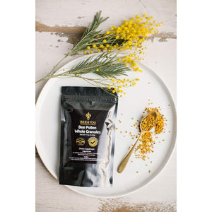 Bee and You 100% Raw Bee Pollen Granules, Supplement, Natural Superfood, Amino Acids, Antioxidants, Enzymes, Vitamin B, Paleo, Keto Friendly, Gluten Free, 142G Bag (1 Pound (Pack of 1)
