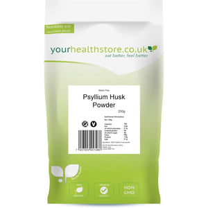 Yourhealthstore Psyllium Husk Powder 250G, Extra High Purity, Non Contaminated, No Pesticides, Fine Powder, Gluten Free, Vegan, (Recyclable Pouch)