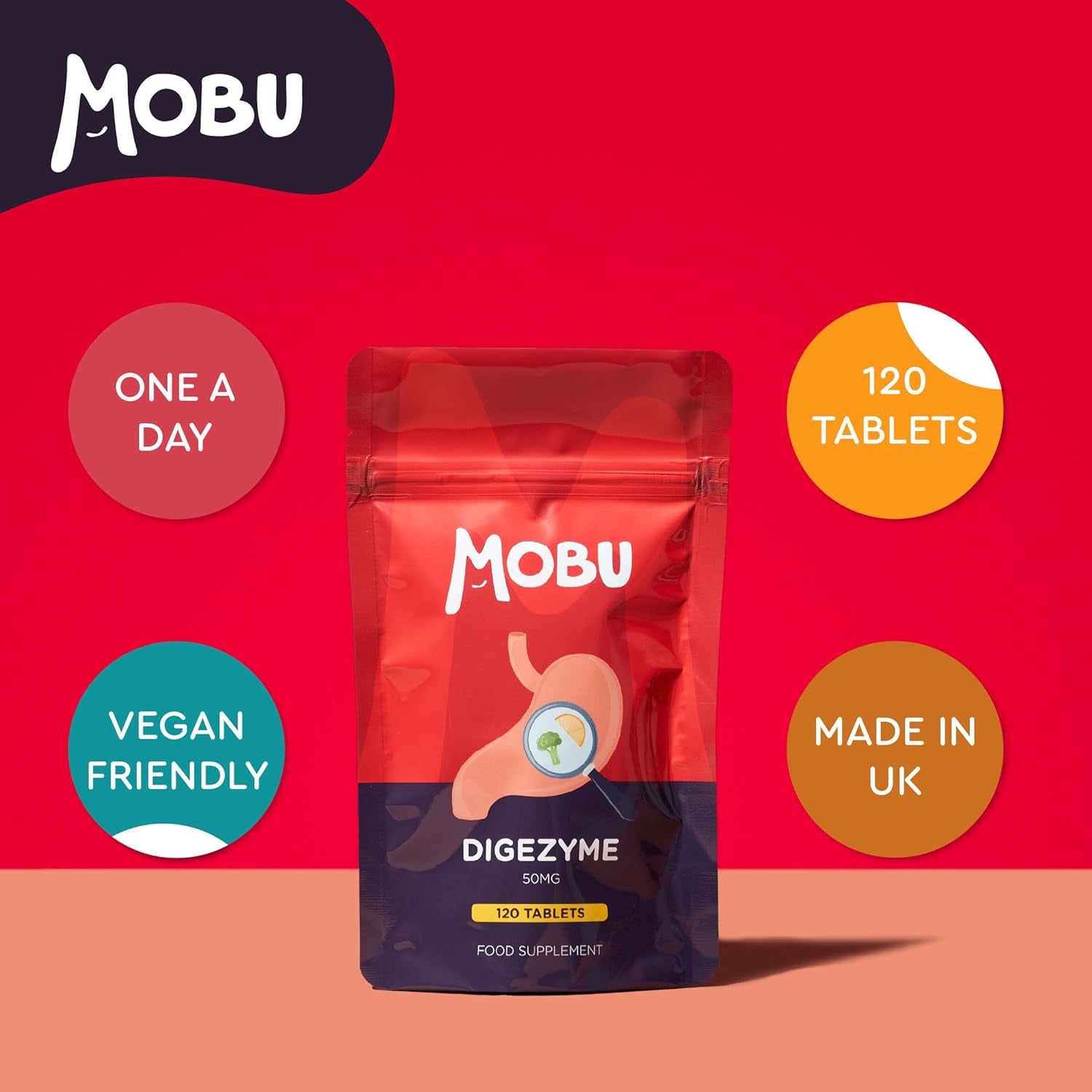 Digestive Enzymes Contains Digezyme, Amylase, Lactase, Lipase 120 Tablets