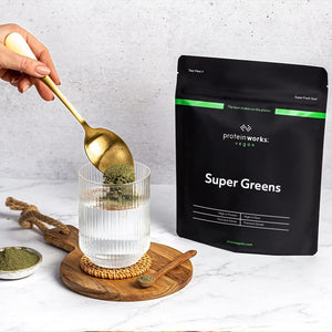 Protein Works - Super Greens Powder , Nutrient Dense Detox Shake , Supports Immune System , Vegan , 20 Shakes , Tropical Punch , 250G