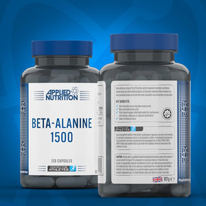 Applied Nutrition Beta Alanine 1500 – Amino Acid Supplement, Strength & Performance, 750Mg Beta Alanine per Capsule (120 Capsules - 60 Servings)