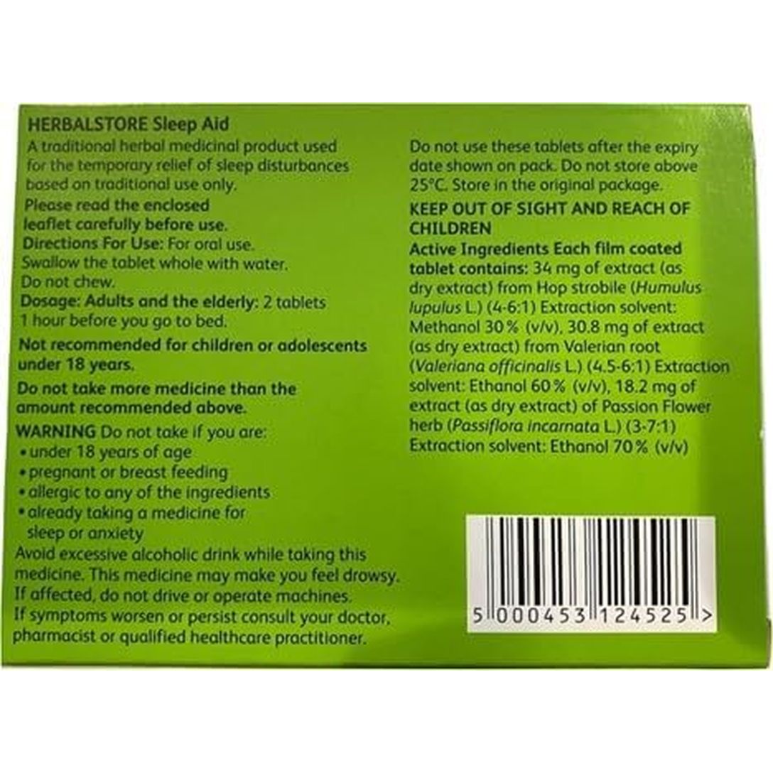 Herbalstore Sleep Aid – Traditional Herbal Medicinal Product (48 Tablets) – THR 20894/00073-Pack of 3