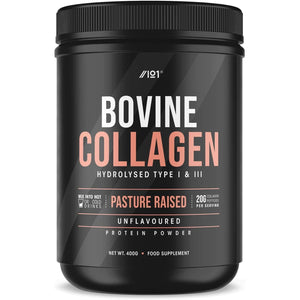 Grass Fed Collagen Protein Powder 400G - Type I & III Pasture Raised - Bovine Hydrolysed Collagen Peptides - Unflavoured – by Alpha01