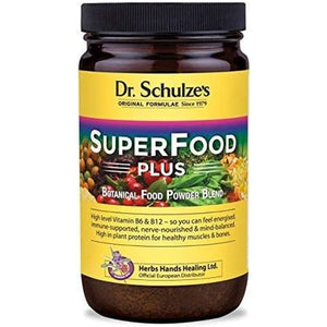 Dr. Schulze'S Original Superfood plus 400G - Vegan, Green, Phytonutritional Smoothy Powder - High Levels of B6, B12 and Protein