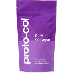 Proto-Col Pure Collagen Supplement - Clinically Proven Premium Verisol Bioactive Collagen, to Reduce Wrinkles, and Support Hair, Skin and Joint Health. (120 Capsules X 2500Mg).