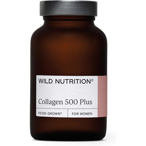 WILD NUTRITION Food-Grown® Collagen 500 plus | 500 Dalton Weight Peptides for Optimal Absorption | Collagen-Synthesising Mesoporosil® | Hydrolised Marine Collagen | Vitamin C, Vitamin E, Biotin