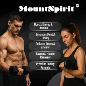 Pure Organic Himalayan Shilajit Gummies with Lion'S Mane Mushroom and Ashwagandha 3-In-1 Max High Strength by Mountspirit™,Fulvic & Humic Acid and 85+ Minerals, for Energy, Immunity & Focus