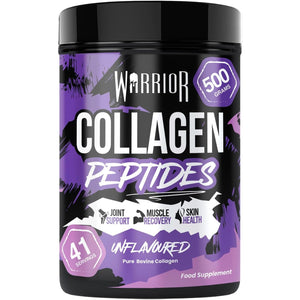 Warrior Collagen Powder 500G – Hydrolysed Peptides (Bovine) – Supplements for Women & Men – Pure Nutrition Supplement – Improves Muscle Recovery, Skin Health, Joint Support –Halal Cert (Unflavoured)