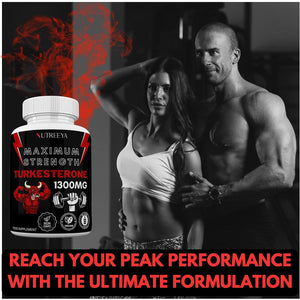 Turkesterone -1300Mg Max Strength Ajuga Turkestanica Extract, Vegan, Gluten Free, (Not Turkesterone Capsules) (Pack of 1 (60 Pills))