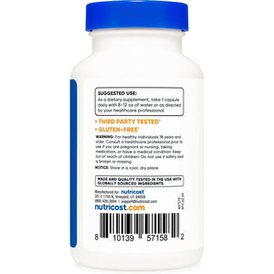 Nutricost N-Acetyl L-Tyrosine (NALT) 350Mg, 120 Capsules - Gluten Free, Non-Gmo