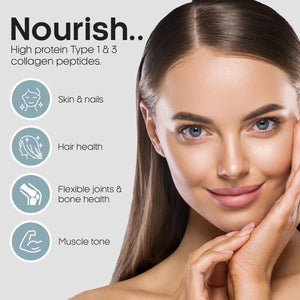 GN Collagen Peptides Powder | Hydrolyzed Bovine Collagen Powder - 500G Collagen-Supplements Halal & Kosher | Unflavoured & Unsweetened Collagen Supplements for Women & Men with Essential Amino Acids