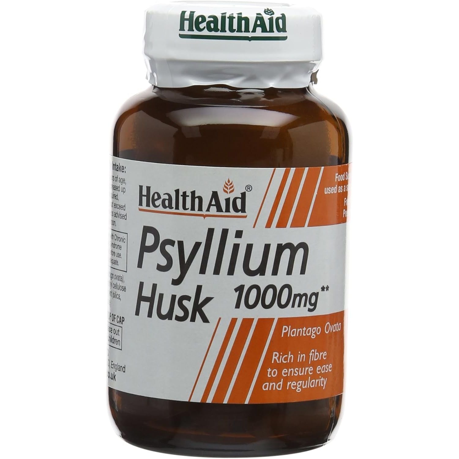 Healthaid Psyllium Husk, Fibre, 1000Mg 60 Vegan Capsules