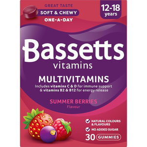 Bassetts Vitamins 12-18 Summer Berries Flavour Multivitamins 30 Gummies
