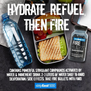 Fire Bullets Max Strength Black Edition for Women and Men - Pack of 1