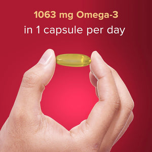 Seven Seas Omega-3 Fish Oil, Max Strength with Omega 3 and Vitamin D for Brain² and Body, 30 Capsules