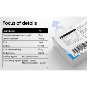 V Line Sky Blue 10 | Stamina & Energy Tablets for Men | Pills for Men UK | Korean Ginseng | Fast-Acting Tribulus Terrestris Herbal Supplements & Stamina | Long-Lasting Results