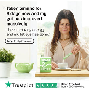 BIMUNO Prebiotic Fibre Supplement for Gut Health | High-Fibre Tasteless Soluble Powder | Supports Digestive Function | Suitable for Vegetarians | 30-Day Supply