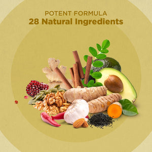 Strength & Spices Anti-Inflammatory, Muscle and Joint Care Supplements for Mobility and Recovery, Turmeric Capsules with 28 Powerful Ingredients, Vegan and All-Natural, 1000Mg, 60 Capsules, Refill