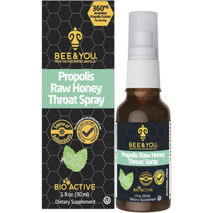 BEE and You, 100% Pure Propolis Extract, Immune Support, Sore Throat Relief, Antioxidants, Natural, Keto, Paleo, Gluten-Free | 1 FL Oz