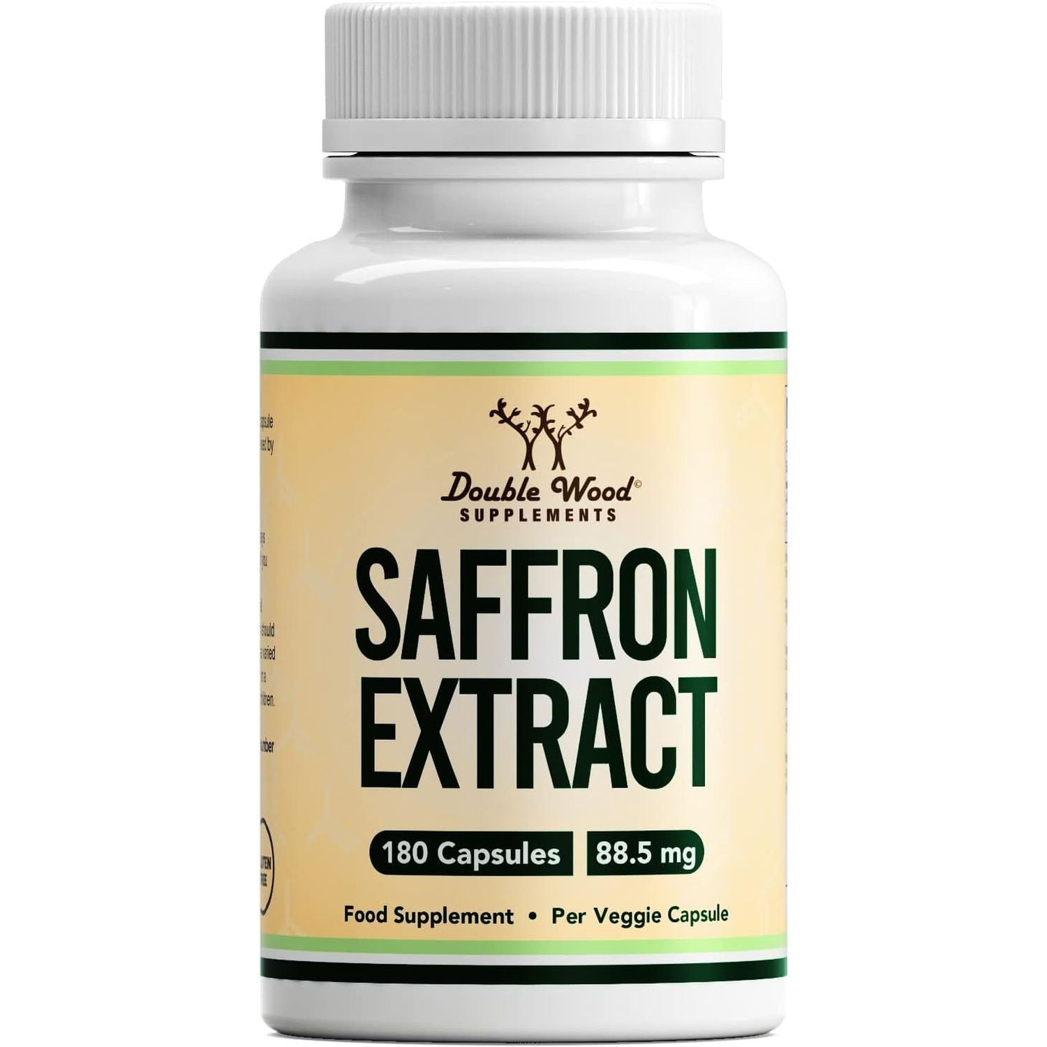 Double Wood Saffron Supplement |180 Servings of High Strength Saffron Capsules - 88.5Mg Saffron Extract per Serving | Weight Management, Heart Health, Mental Clarity & Eye Health | UK Manufactured