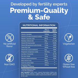 CONCEIVE plus Male Fertility Supplements - Boost Sperm Count, Motility & Libido - Maca Root, Folic Acid, L-Arginine, Zinc & Magnesium - Multivitamin for Men’S Health & Fertility Support, 60 Caps