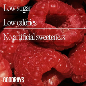 Goodrays Refocus, Sparkling Functional Drink with Magnesium Citrate, Lion'S Mane Mushroom, Ashwagandha and Vitamin D, Low Calorie, Mixed Berry, 12 X 250Ml, Packaging May Vary