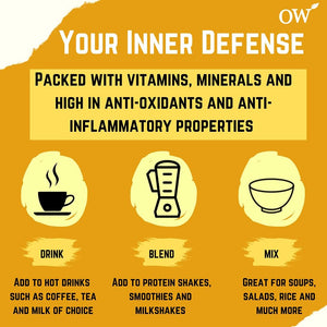 Organic Turmeric Powder (1Kg) | 200+ Servings | High Strength | Premium Curcumin | Golden Superfood | Anti-Inflammatory & Antioxidants I 100% Pure & Natural by Organic Wonders®