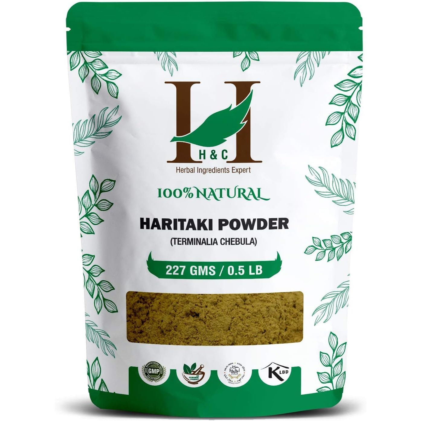 Natural Haritaki Powder (Terminalia Chebula) for Good Digestion 0.5 LB / 8 Oz (227 GMS)- Processed in FDA Registered Facility