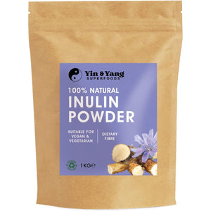 Premium Inulin Powder 1Kg - Dietary Fibre from Chicory Root | Vegan, Non-Gmo, Palm Oil Free | Fibre Supplement Made in the EU